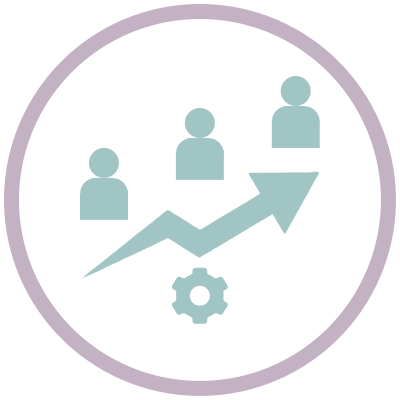 Selection Icons representing user profiles alongside check and cross marks.