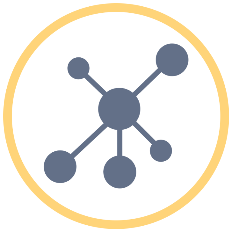 Icons representing user profiles alongside check and cross marks.