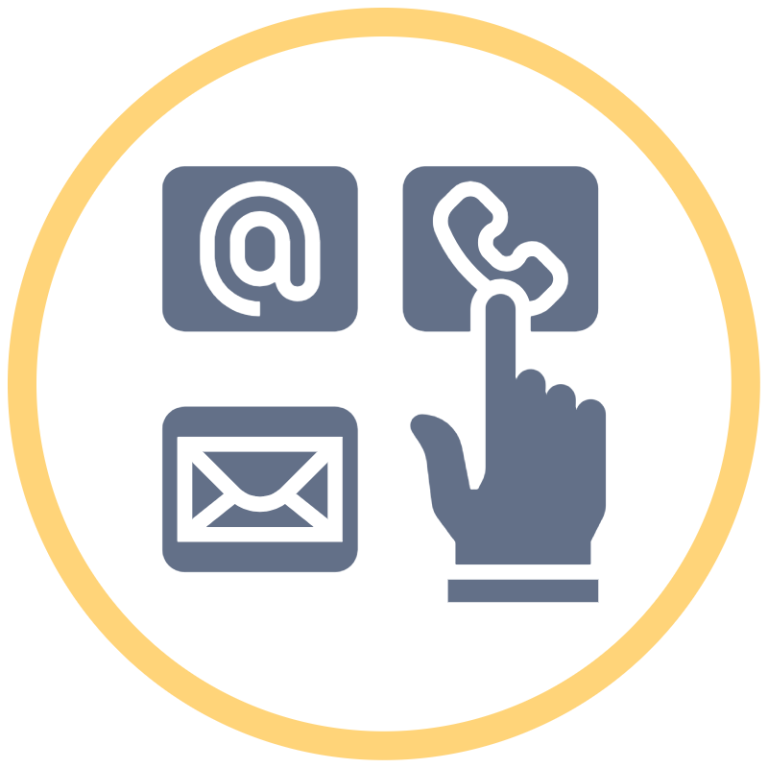 Email icon with a paper plane, representing messaging and online communication.