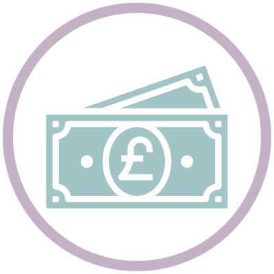 Salary Structure An envelope with cash and banknotes peeking out.