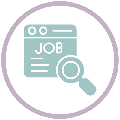 Recruitment & Retention A document featuring a photo and a magnifying glass, suggesting scrutiny or research.